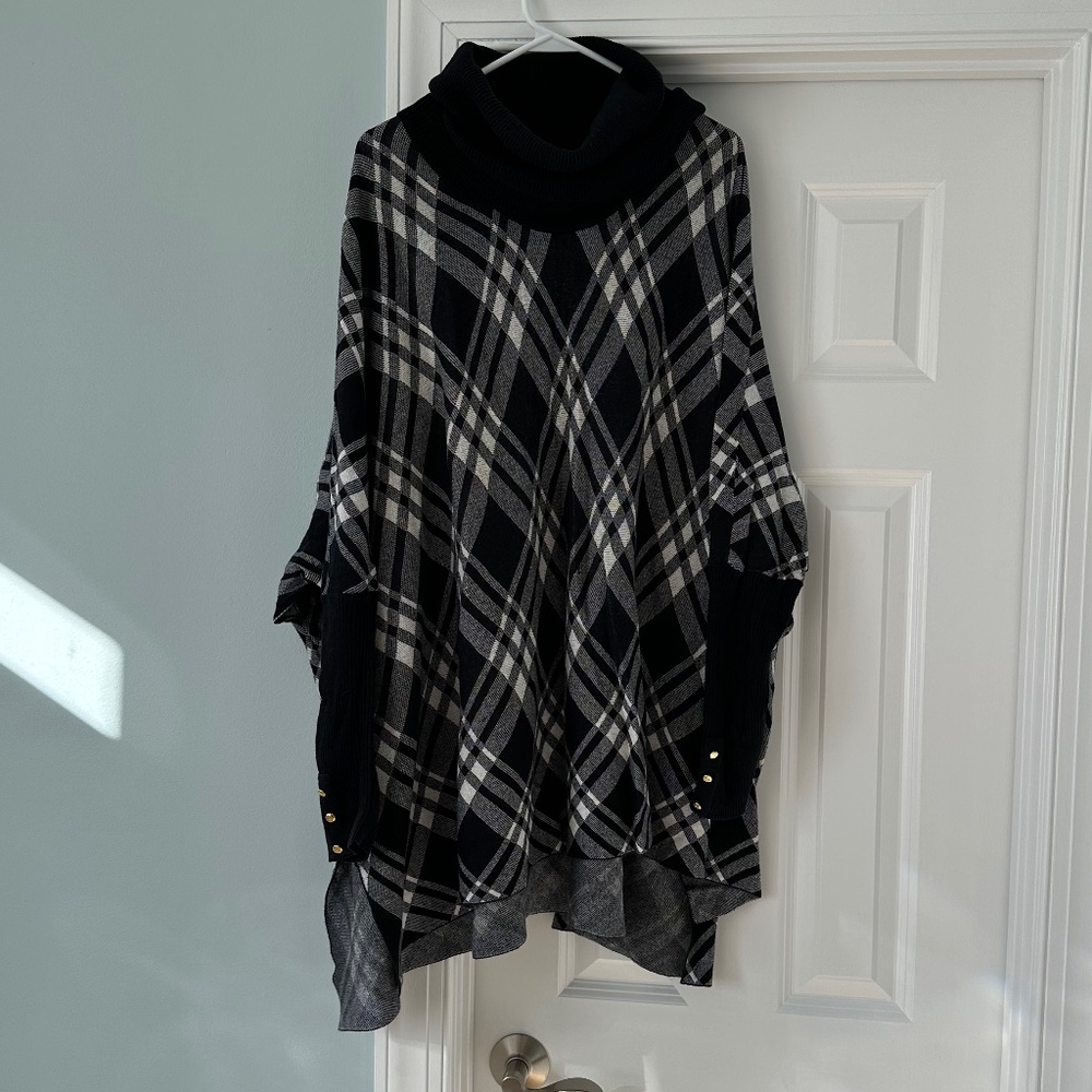 KAARI Blue Women’s sweater poncho